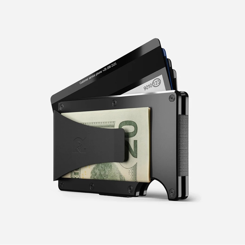 Ridge Aluminum Royal Black Wallet Money Clip